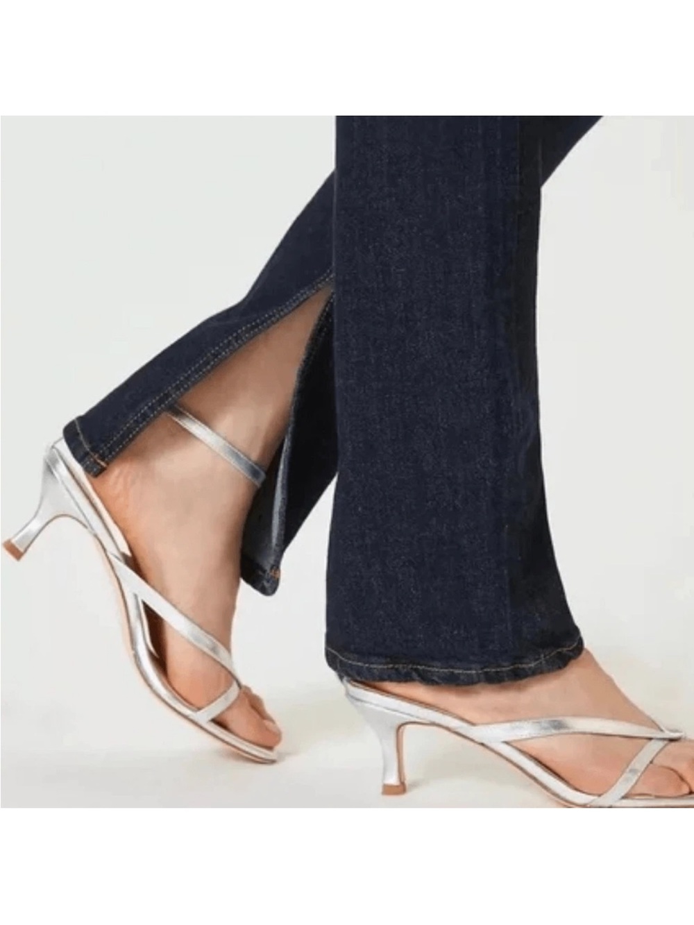 Pilcro Dark Blue Straight-Leg Jeans - Picture 4 of 13